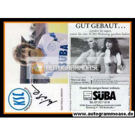 Autogramm Fussball | Karlsruher SC | 1987 | Karl-Heinz WÖHRLIN