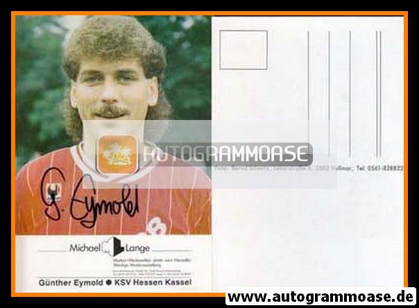 Autogramm Fussball | KSV Hessen Kassel | 1989 | Günther EYMOLD (2)