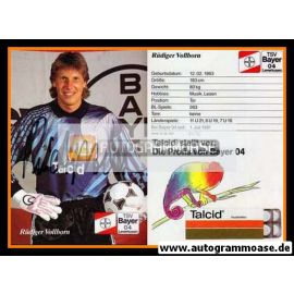 Autogramm Fussball | Bayer Leverkusen | 1991-2 | Rüdiger VOLLBORN