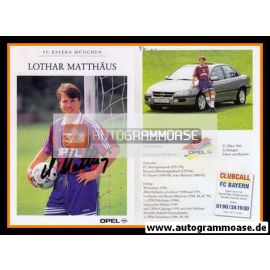 Autogramm Fussball | FC Bayern München | 1994 | Lothar MATTHÄUS (Motiv 2)