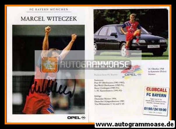 Autogramm Fussball | FC Bayern München | 1994 | Marcel WITECZEK