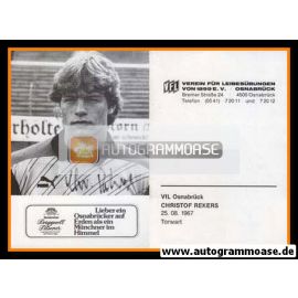 Autogramm Fussball | VfL Osnabrück | 1985 | Christof REKERS