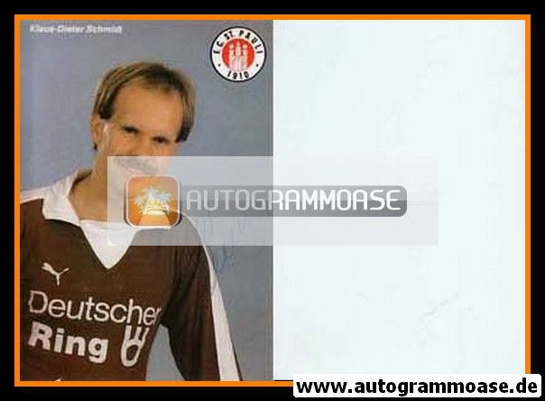 Autogramm Fussball | FC St. Pauli | 1987 | Klaus-Dieter SCHMIDT