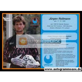 Autogramm Fussball | 1980er Uhlsport | Jürgen ROLLMANN (SV Werder Bremen)