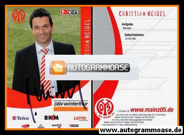 Autogramm Fussball | FSV Mainz 05 | 2006 | Christian HEIDEL
