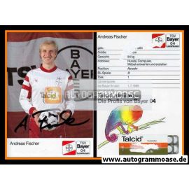 Autogramm Fussball | Bayer Leverkusen | 1991-1 | Andreas FISCHER