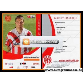 Autogramm Fussball | FSV Mainz 05 | 2006 | Ranisav JOVANOVIC