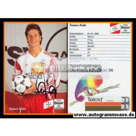 Autogramm Fussball | Bayer Leverkusen | 1991-2 | Franco FODA 