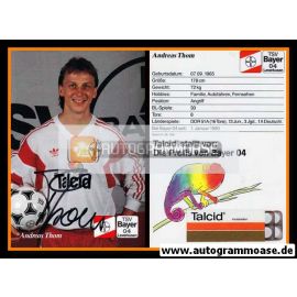 Autogramm Fussball | Bayer Leverkusen | 1991-2 | Andreas THOM
