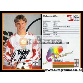 Autogramm Fussball | Bayer Leverkusen | 1991-2 | Markus VON AHLEN