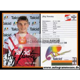 Autogramm Fussball | Bayer Leverkusen | 1993 | Jörg NOWOTNY