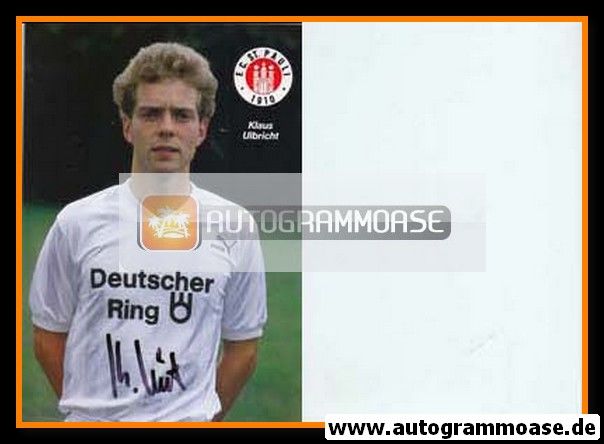 Autogramm Fussball | FC St. Pauli | 1988 | Klaus ULBRICHT