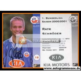 Autogramm Fussball | Hansa Rostock | 2000 | Rayk SCHRÖDER
