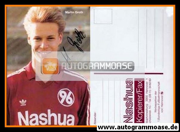 Autogramm Fussball | Hannover 96 | 1988 Druck | Martin GROTH (Motiv 2)