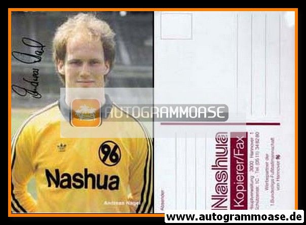 Andreas Nagel Autogrammkarte Hannover 96 1989-90 Original Signiert A 203842 