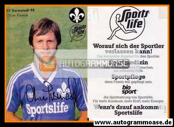 Autogramm Fussball | SV Darmstadt 98 | 1984 | Oliver POSNIAK