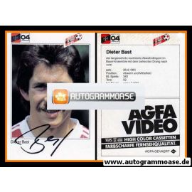 Autogramm Fussball | Bayer Leverkusen | 1983 | Dieter BAST