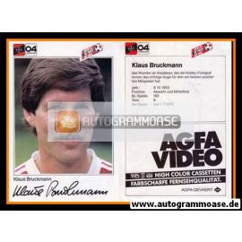 Autogramm Fussball | Bayer Leverkusen | 1983 | Klaus BRUCKMANN