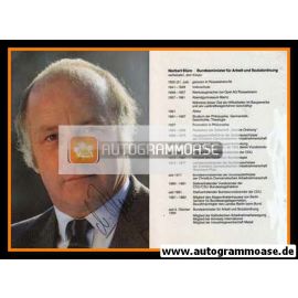 Autogramm Politik | CDU | Norbert BLÜM | 1980er (Lebenslauf)