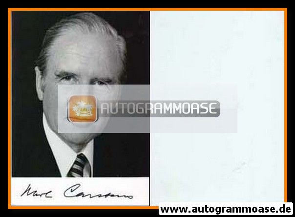 Autogramm Politik | CDU | Karl CARSTENS | 1970er (Portrait SW) 1