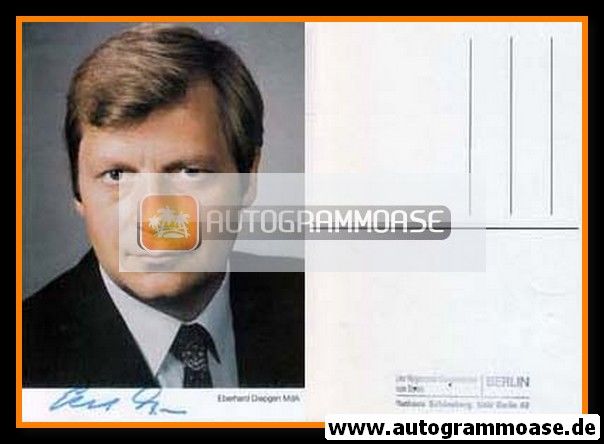 Autogramm Politik | CDU | Eberhard DIEPGEN | 1980er (Portrait Color)