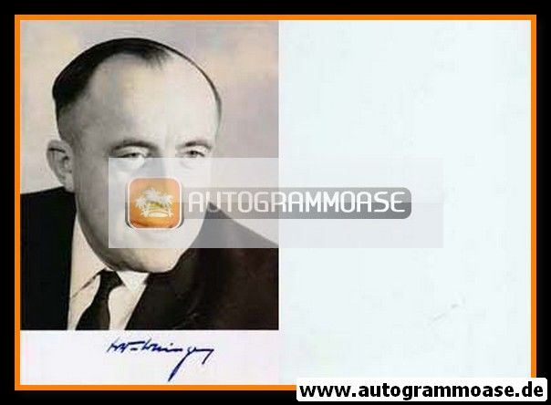 Autogramm Politik | CSU | Werner DOLLINGER | 1960er (Portrait SW)
