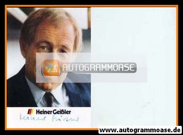 Autogramm Politik | CDU | Heiner GEISSLER | 1980er (Portrait Color)