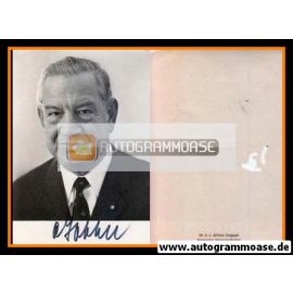 Autogramm Politik | CSU | Alfons GOPPEL | 1970er (Portrait SW) 1