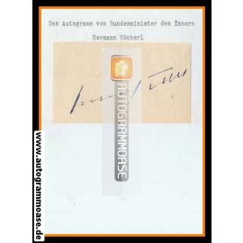 Autograph Politik | CSU | Hermann HÖCHERL
