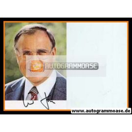 Autogramm Politik | CDU | Helmut KOHL | 1980er (Portrait Color)