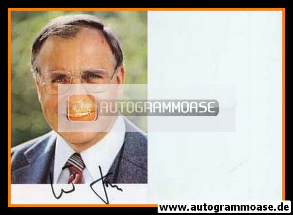 Autogramm Politik | CDU | Helmut KOHL | 1980er (Portrait Color)