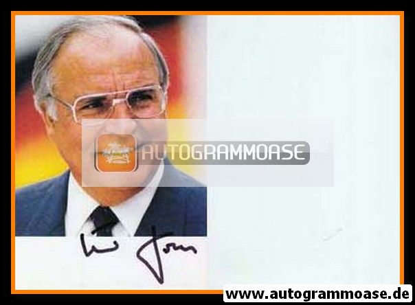 Autogramm Politik | CDU | Helmut KOHL | 1990er (Portrait Color)