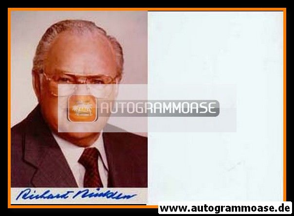 Autogramm Politik | CSU | Richard STÜCKLEN | 1970er Foto (Portrait Color)