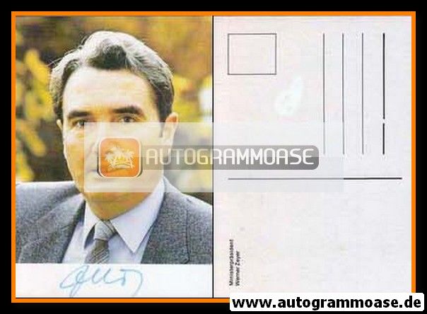 Autogramm Politik | CDU | Werner ZEYER | 1980er (Portrait Color)