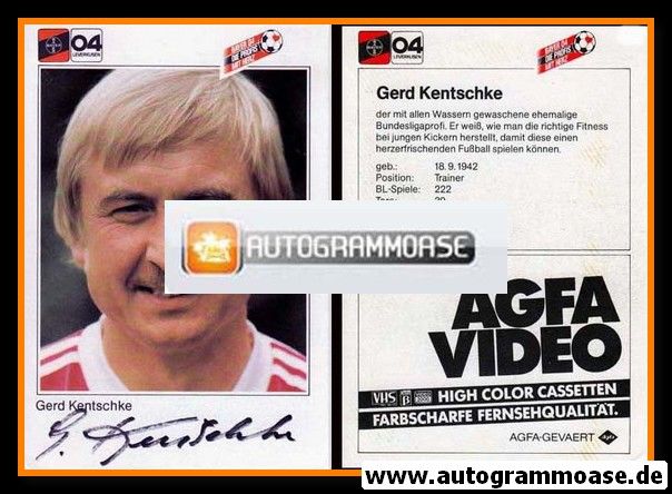 Autogramm Fussball | Bayer Leverkusen | 1983 | Gerd KENTSCHKE