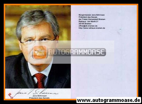 Autogramm Politik | SPD | Jens BÖHRNSEN | 2000er (Portrait Color)