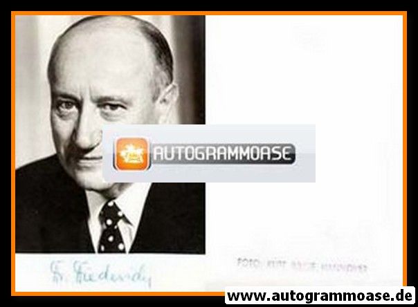 Autogramm Politik | SPD | Georg DIEDERICHS | 1960er (Portrait SW)