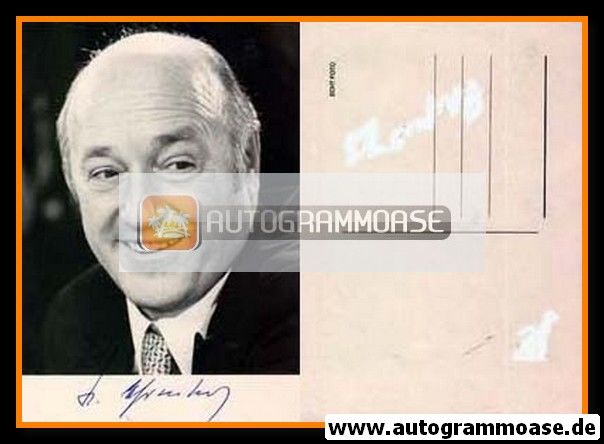 Autogramm Politik | SPD | Herbert EHRENBERG | 1970er (Portrait SW)