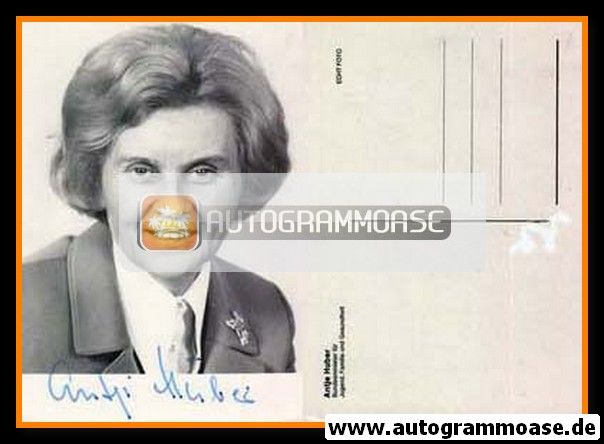 Autogramm Politik | SPD | Antje HUBER | 1970er (Portrait SW) 1