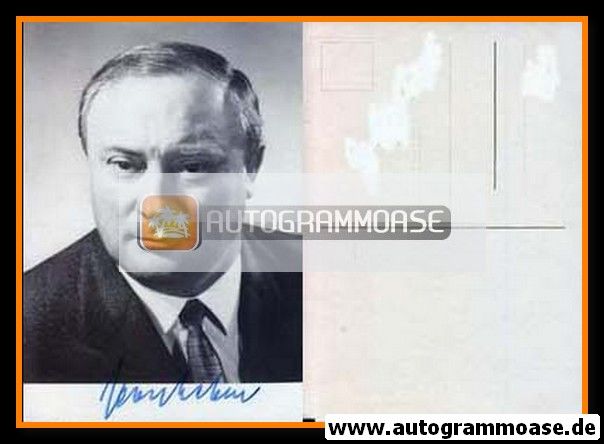Autogramm Politik | SPD | Georg LEBER | 1970er (Portrait SW) 1