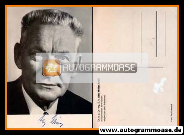 Autogramm Politik | SPD | Alexander MÖLLER | 1960er (Portrait SW)