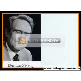 Autogramm Politik | SPD | Johannes RAU | 1980er Foto (Portrait SW) 1