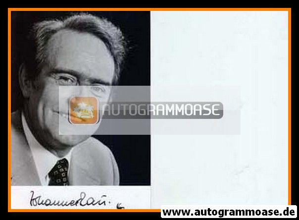 Autogramm Politik | SPD | Johannes RAU | 1980er Foto (Portrait SW) 1