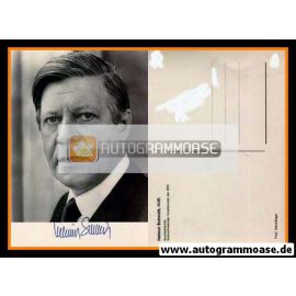 Autogramm Politik | SPD | Helmut SCHMIDT | 1970er Druck (Portrait SW)