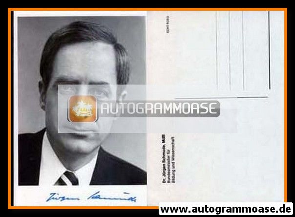 Autogramm Politik | SPD | Jürgen SCHMUDE | 1970er (Portrait SW)