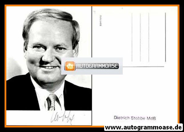 Autogramm Politik | SPD | Dietrich STOBBE | 1970er (Portrait SW) 1