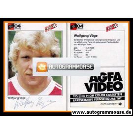Autogramm Fussball | Bayer Leverkusen | 1983 | Wolfgang VÖGE