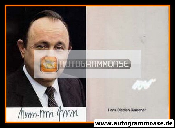 Autogramm Politik | FDP | Hans-Dietrich GENSCHER | 1980er (Portrait Color) 1