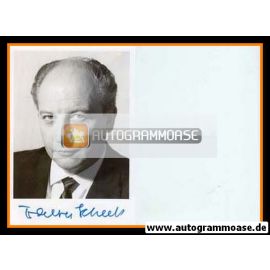 Autogramm Politik | FDP | Walter SCHEEL | 1970er (Portrait SW) 2