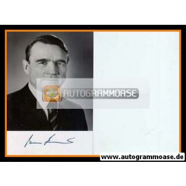 Autogramm Politik | Finnland | Mauno KOIVISTO | Staatspräsident 1982-1994 | 1990er Foto Druck (Portrait SW)